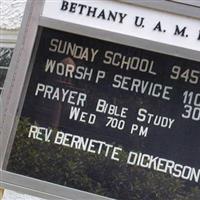 Bethany UAME Churchyard on Sysoon