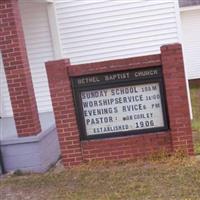 Bethel Baptist Church Cemetery on Sysoon