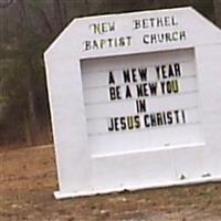 New Bethel Baptist Church Cemetery on Sysoon