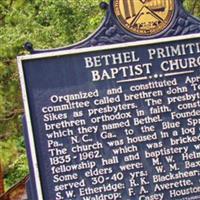 Bethel Primitive Baptist Church Cemetery on Sysoon