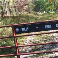 Billy Hunt Cemtery on Sysoon