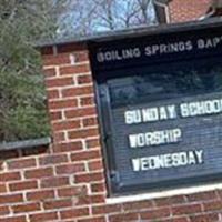 Boiling Springs Baptist Church Cemetery on Sysoon