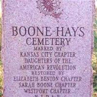 Boone-Hays Cemetery on Sysoon