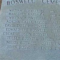 Boswell Cemetery on Sysoon