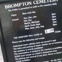 Brompton Cemetery on Sysoon