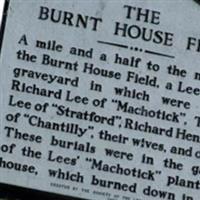 Burnt House Fields, Lee Family Estate on Sysoon
