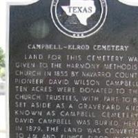 Campbell-Elrod Cemetery on Sysoon