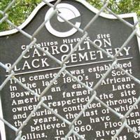 Carrollton Black Cemetery on Sysoon