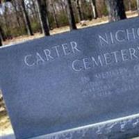 Carter Nicholson Cemetery on Sysoon