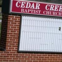 Cedar Creek Baptist Church Cemetery on Sysoon