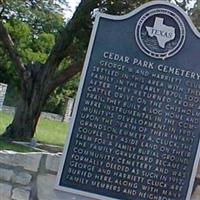 Cedar Park Cemetery on Sysoon