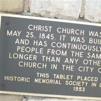 Christ Church of Detroit Columbarium on Sysoon