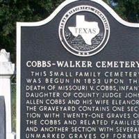 Cobbs-Walker Cemetery on Sysoon