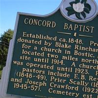 Concord Baptist Cemetery on Sysoon