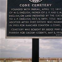 Cone Cemetery on Sysoon