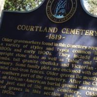 Courtland Cemetery on Sysoon