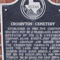 Crosbyton Cemetery on Sysoon