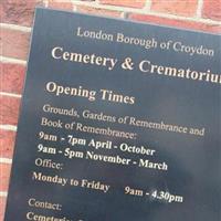 Croydon Cemetery and Crematorium on Sysoon