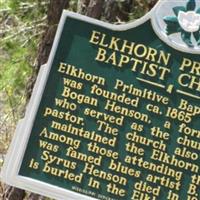 Elkhorn Primitive Baptist Church Cemetery on Sysoon