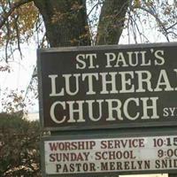 Saint Paul's Evangelical Lutheran Church Cemetery on Sysoon