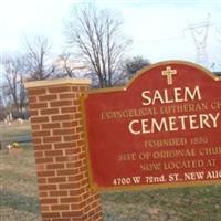 Salem Evangelical Lutheran Church Cemetery on Sysoon