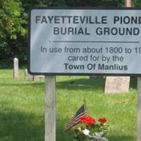 Fayetteville Pioneer Burial Grounds on Sysoon