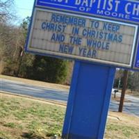 First Baptist Church of Moore Cemetery on Sysoon