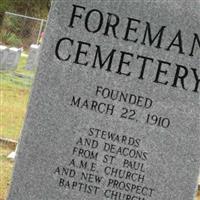 Foreman Cemetery on Sysoon