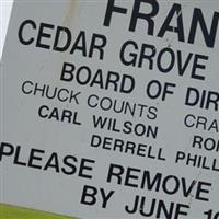 Francis Cedar Grove Cemetery on Sysoon