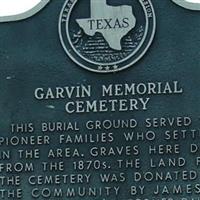 Garvin Memorial Cemetery on Sysoon