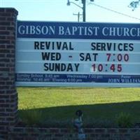 Gibson Baptist Church Cemetery on Sysoon