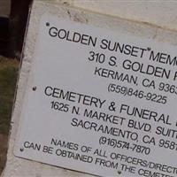 Golden Sunset Memorial Park on Sysoon