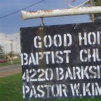 Good Hope Baptist Church Cemetery on Sysoon