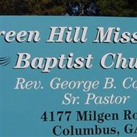 Green Hills Baptist Church Cemetery on Sysoon