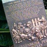 Greenbriar Pet Cemetery on Sysoon