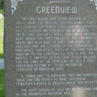 Greenview Cemetery on Sysoon