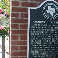 Harmony Hill Cemetery on Sysoon