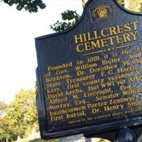 Hillcrest Cemetery on Sysoon