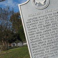 Hillcrest Cemetery on Sysoon