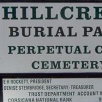 Hillcrest Park Cemetery on Sysoon