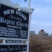 New Home Baptist Church Cemetery on Sysoon