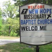 New Hope Baptist Church Cemetery on Sysoon