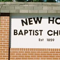 New Hope Baptist Church Cemetery on Sysoon