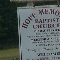 Hope Memorial Cemetery on Sysoon