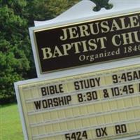 Jerusalem Baptist Church Cemetery on Sysoon