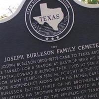 Joseph Burleson Cemetery on Sysoon