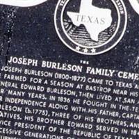 Joseph Burleson Cemetery on Sysoon