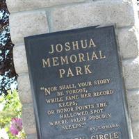 Joshua Memorial Park on Sysoon