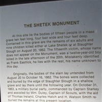 Lake Shetek State Park - Mass Grave on Sysoon