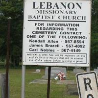Lebanon Missionary Baptist Church Cemetery on Sysoon